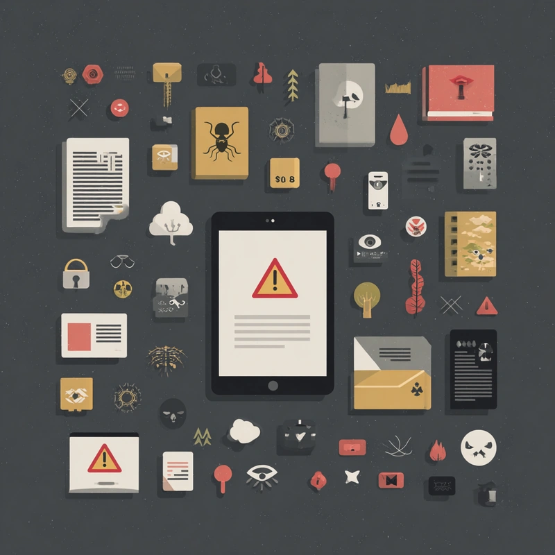 A warning sign reminding you to heed online risk alerts