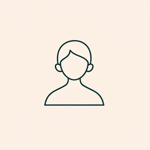 Hand-drawn illustration of a social media icon with a person