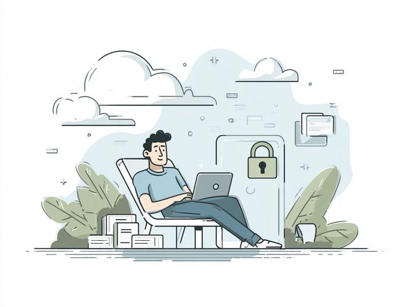 Illustration about safe practices on public Wi-Fi