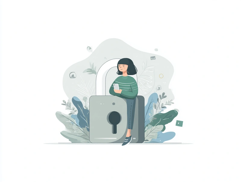 Illustration of protecting accounts with strong passwords