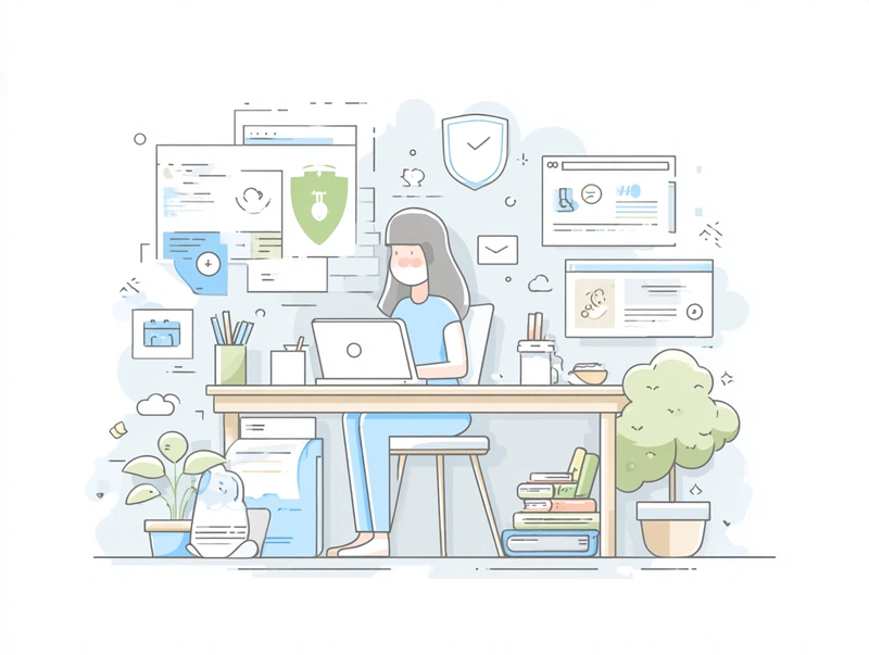 Illustration about tracking cookies and online activity