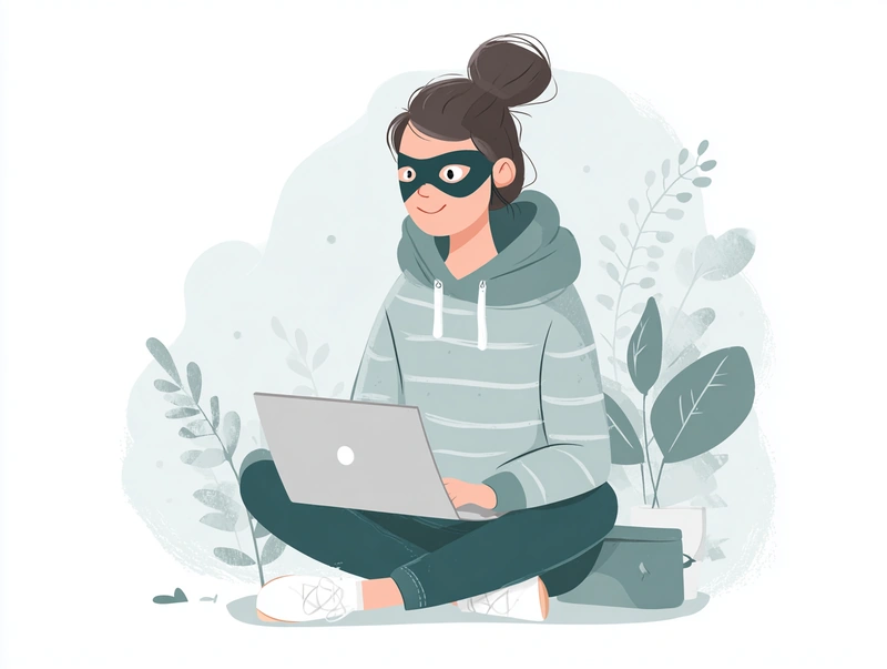 Illustration about impersonation and identity fraud