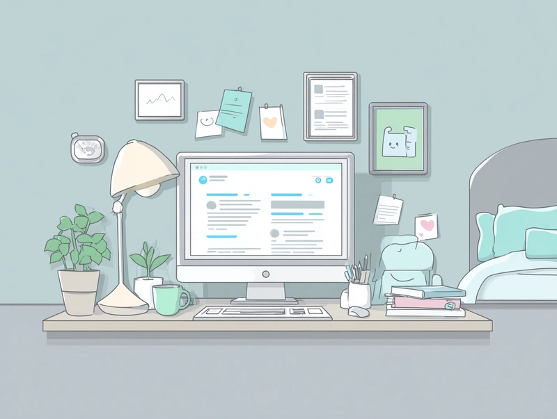 Illustration about healthy online interactions and behavior