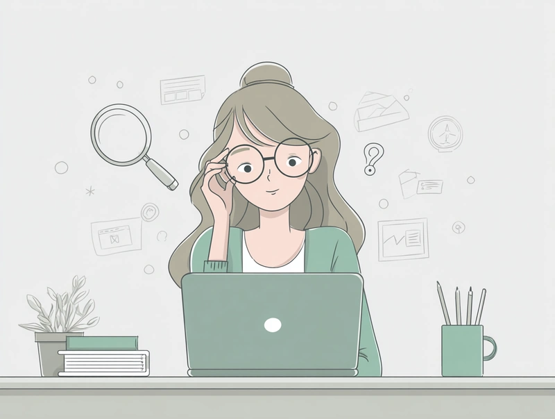 Illustration about spotting scams and fake accounts on social media